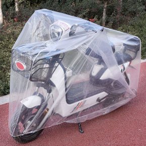 와인앤쿡오토바이 자전거 투명 비닐커버 M  1개_P365045535