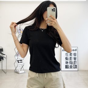 제이지컴퍼니 여성 국내제작 당일!! 기본 무지 베이직 라운드넥 반팔 티셔츠 데일리/꾸안꾸룩