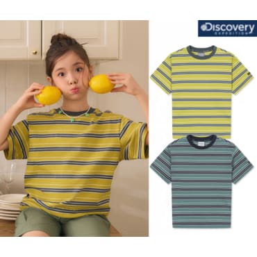 디스커버리키즈 25SS 키즈 스트라이프 반팔티셔츠 DKRS54053