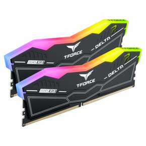 [서린공식] TEAMGROUP T-Force DDR5 6000 CL38 Delta RGB 블랙 패키지 64GB(32Gx2)