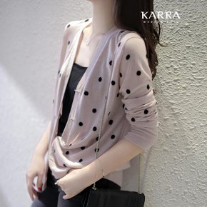 KARRA 블링버튼미니땡땡이가디건_A4S1147