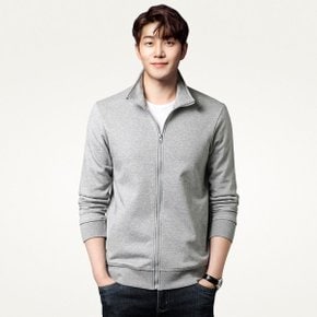 간절기 트레이닝 자켓 하이넥 남성 무지 스웻 집업