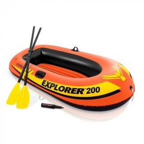 공용 Explorer200 보트 3인승 팽창식 보트 세트 58331 INTEX