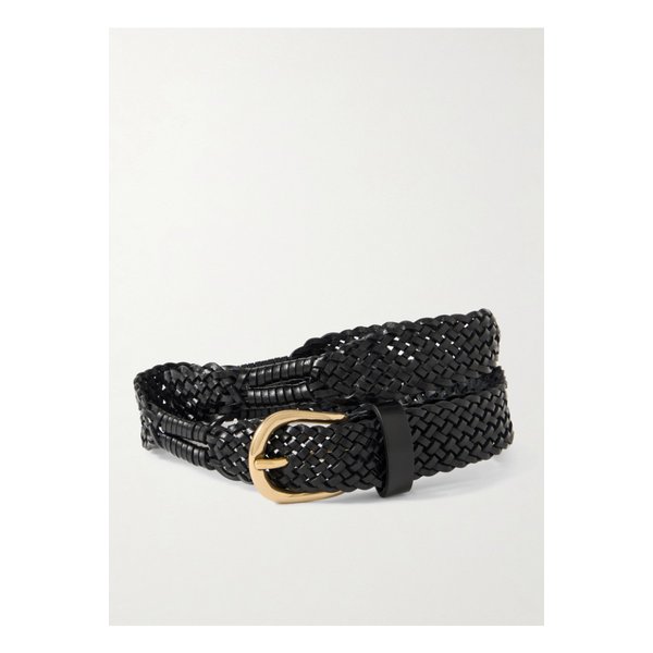 앤더슨스 우븐 가죽 벨트 블랙 46376663162893197