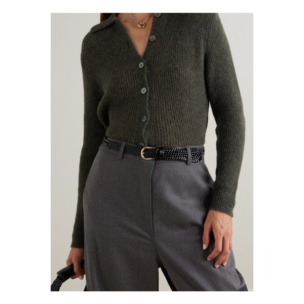 앤더슨스 우븐 가죽 벨트 블랙 46376663162893197