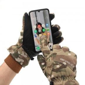 밀리터리 스마트폰터치 방한장갑(브라운) 스키장갑 (S11130917)