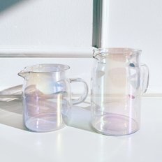 오로라 홀로그램 내열 유리컵 저그 유리잔 주스잔 500ml