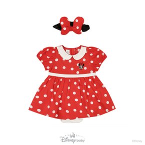 [디즈니베이비 여름]도트미니바디수트(헤어밴드)(RED)_79R327551