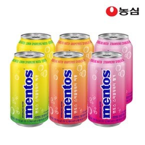 멘토스 스파클링워터 355ml x 24캔(레몬/자몽/딸기)