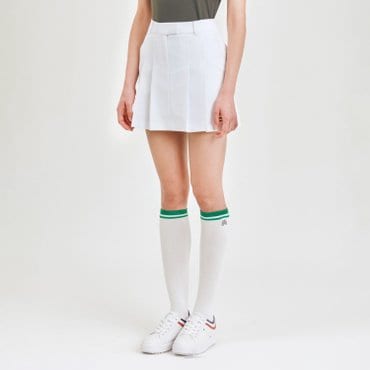 MARTINE GOLF [정상가 298000원]여성 스트레치 플리츠 큐롯 화이트 (QW0DCU20431)