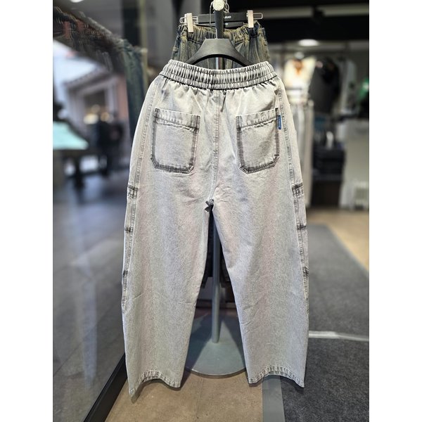 [시흥점] 26 라인워싱데님 와이드팬츠 (남여공용) /JHZZ80108GY