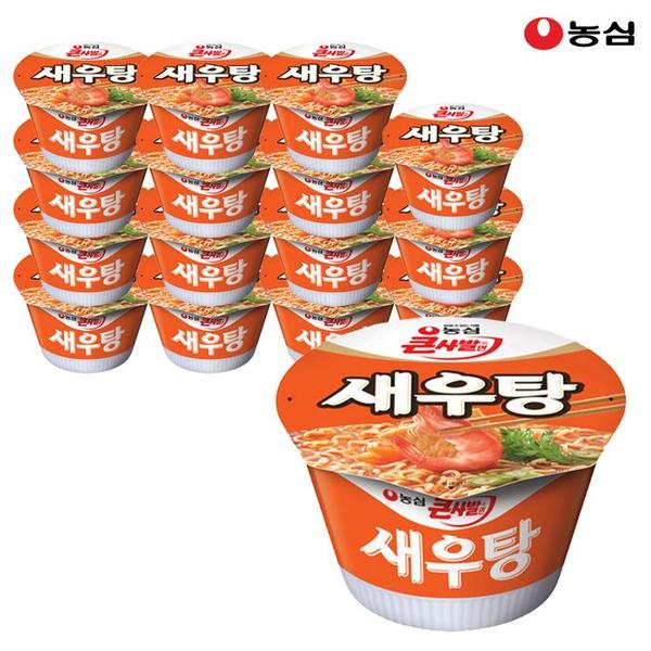 [농심] 농심 새우탕 큰사발 115g x 16개(1박스)(1)