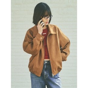 90s Classic Faux Suede Jacket _CTO113(Brown)