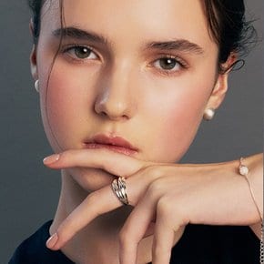 [~9/27 헤어핀 증정]layered wave ring