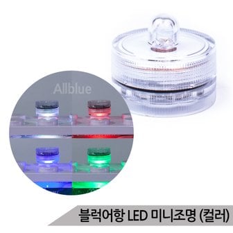 올블루 마리모 블럭어항 LED 미니조명 컬러 DIY 소형 전구