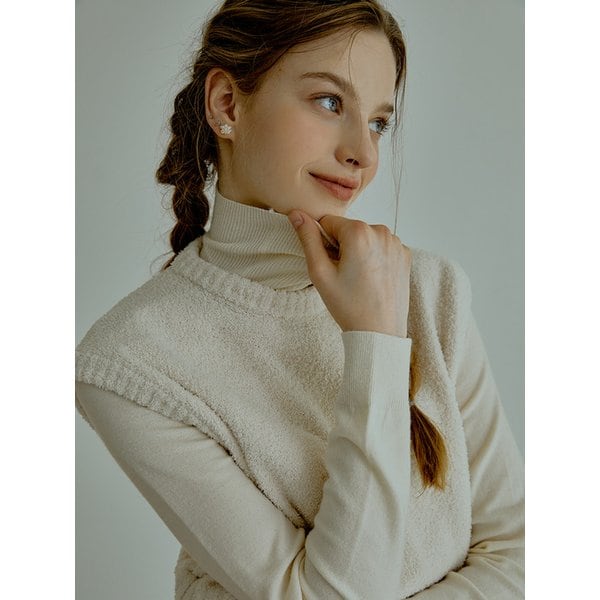 [리퍼브]Cozy knit vest (cream)
