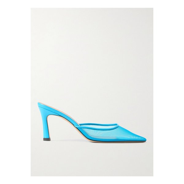 주노 가죽 트리밍 메쉬 펌프스 1647597349104228