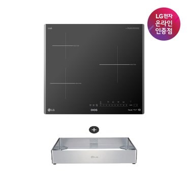 LG [공식] LG 인덕션 전기레인지 BEI3GQUOA (프리스탠딩15cm포함, 3버너)