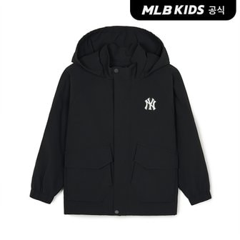 MLB키즈 (공식)24FW 데일리 아웃도어 기모 바람막이 점퍼7AWJR0144-50BKS