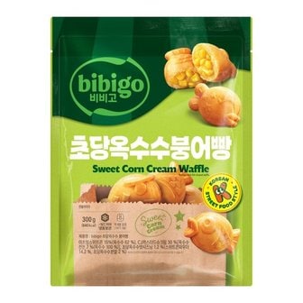 CJ제일제당 [K-분식] 비비고 초당옥수수 붕어빵 300gX4봉