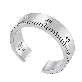 토코 925 Silver Scale Ring