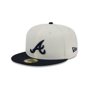 [해외] 1056223 뉴에라 모자 MLB [애틀랜타 브레이브스] Chrome 59FIFTY Hat