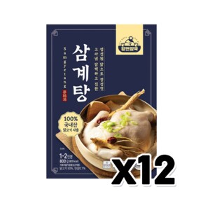 얌앤얌쿡 삼계탕 즉석간편식 800g x 12개