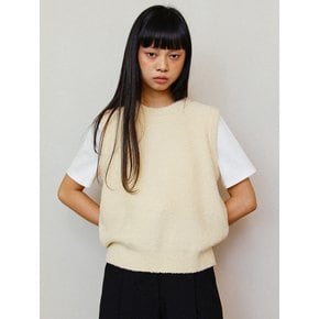 Round Vest Knit - BUTTER