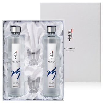 문배술 문배술25헤리티지세트(문배술25도 375ml2병/잔2)