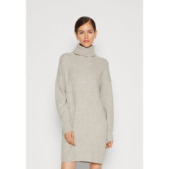 갭 3637111 GAP CASH LIKE TURTLENECK MINI - Jumper dress pebble grey