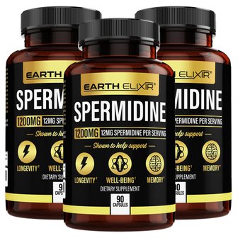  Earth Elixir 밀 배아 추출물 스페르미딘 스퍼미딘 90캡슐 3팩 Spermidine