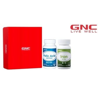 GNC [GNC 임산부 건강세트] 엽산400 +철18mg