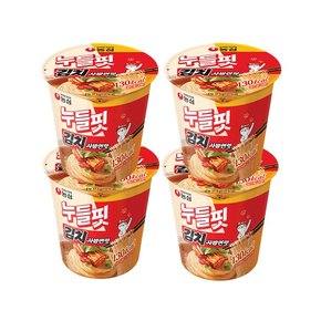 농심 누들핏 김치사발면맛 37.5g x 4개 / 저칼로리 컵라면 소컵