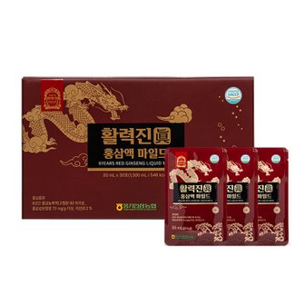 황풍정 [풍기인삼농협] 황풍정 활력진 홍삼액 마일드 50ml x 30포 /쇼핑백 포함