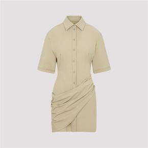 Short sleeve dress 231DR053.1084 Nude  Neutrals