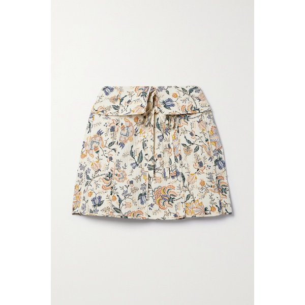 디미 플로럴 퀼티드 실크 미니 랩 스커트 1647597313996323