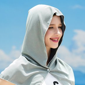 똑딱이 후드형 스포츠 쿨타월 자외선차단 등산 물놀이 헬스 러닝 두건