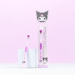 산리오 유아칫솔 쿠로미 더블논슬립 컬러칫솔 어린이 키즈 초등학생 주니어 항균칫솔모 어금니 단체선물
