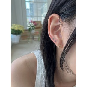 14k dolphin cubic piercing