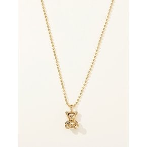 925 Dewy Heart Belly Bear Necklace