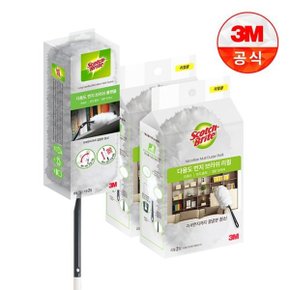 뉴 다용도 먼지떨이/브러쉬 롱핸들 + 리필 6입