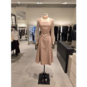 [파주점] 하이넥 쉬폰 배색 원피스 JR9A0OP923