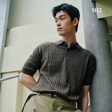 [온플] M12 남성 썸머 코튼 블렌디드 케이블 폴로니트 4종