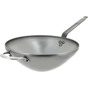 독일 드부이에 후라이팬 프라이팬 De Buyer Wok MINERAL B aus Eisenstahl 32 cm Durchmesser 56