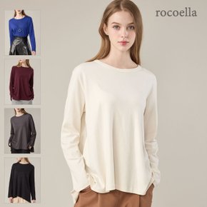 브렛 코튼 100 더블페이스드 여성 티셔츠_P369371577