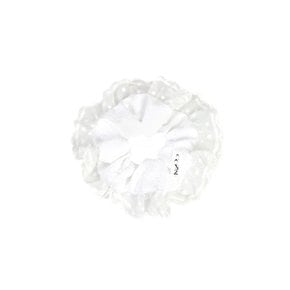 Lace scrunchie_white