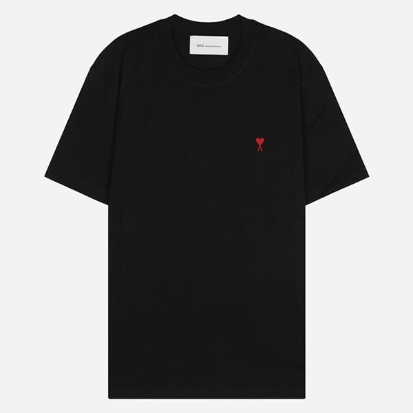 [시흥점] 6S BFUTS035 724 001 스몰 하트 로고 코튼 반팔 티셔츠 블랙