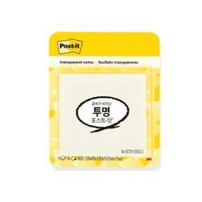 (3M) 포스트잇 투명노트 600-TRSPT/73x73 (1개) (WDE0289)