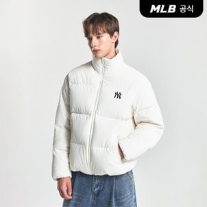 MLB [엠엘비코리아공식] 메가로고 숏패딩 NY (Cream)