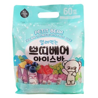  엘제이드 쁘띠베어 아이스바 35ml x 60개입